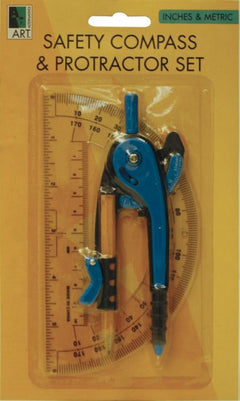 PROTRACTOR & COMPASS SET
