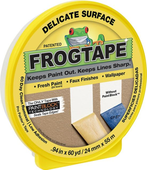 FROGTAPE YELLOW DELICATE SURFACE .94 INCH X 60 YARD