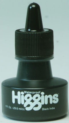 Higgins Ink Blk Waterproof India 1 oz