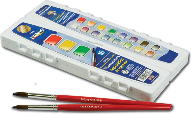 PRANG HALF PAN W/C 16 SET W/BR