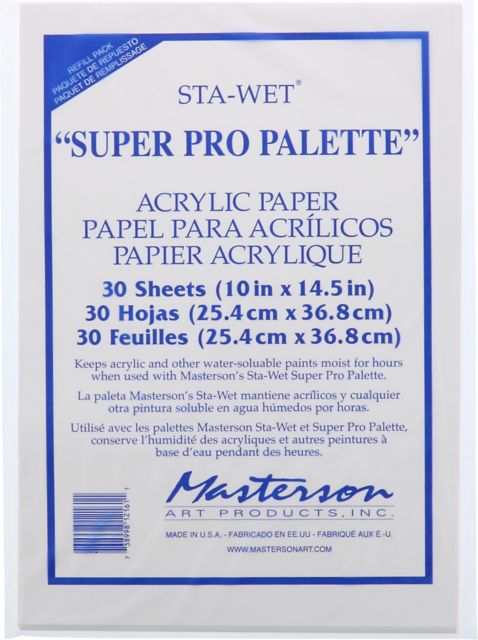 ACRYLIC FILM FOR THE STA-WET SUPER PRO PALETTE