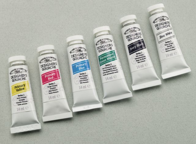 Designer/Gouache 14mL/Tube Flame Red