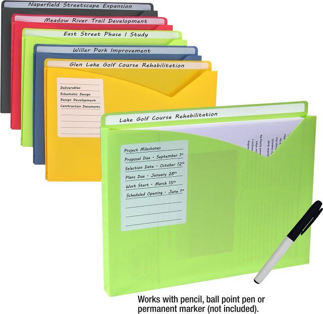 POLY FILE JKTS WRITE-ON 10PK