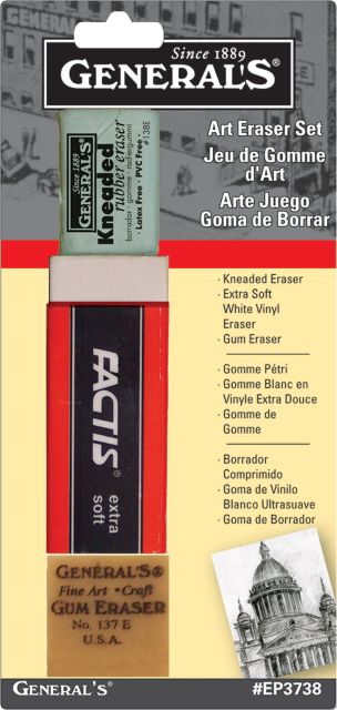 Art Eraser Vinyl Gum Kneaded 3 Set
