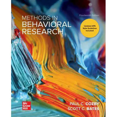 Methods in Behavioral Research (Loose Pgs)